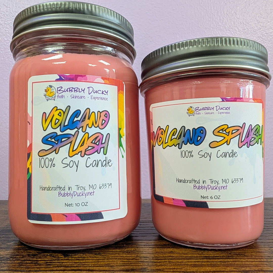 Volcano Splash - 100% Soy Mason Jar Candle