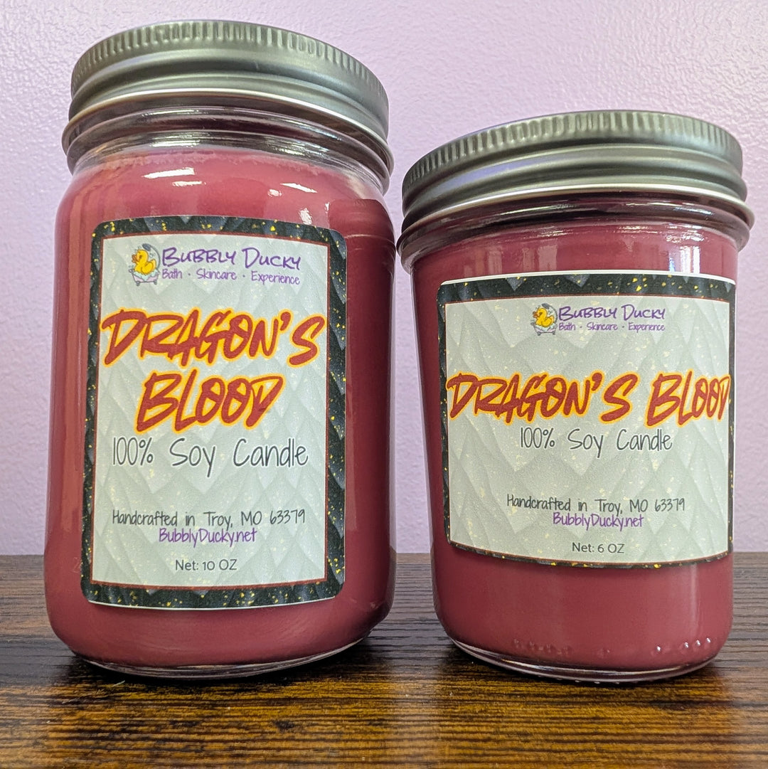 Dragon's Blood - 100% Soy Mason Jar Candle