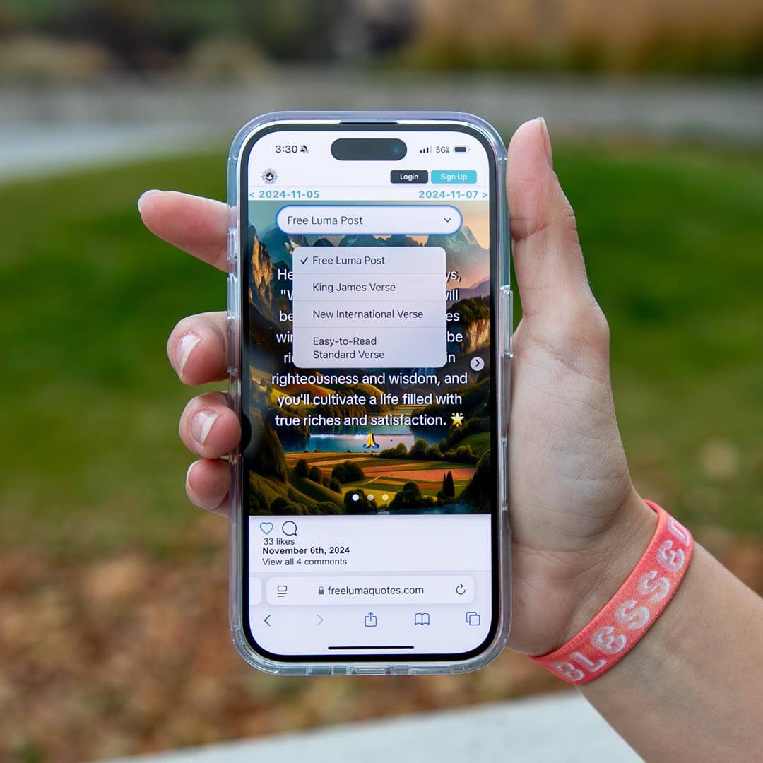 Blessed NFC Bible Verse Bracelet