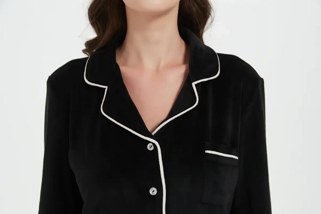 Velvet Dream 3-Piece Velour Pajama Set with Cozy Socks