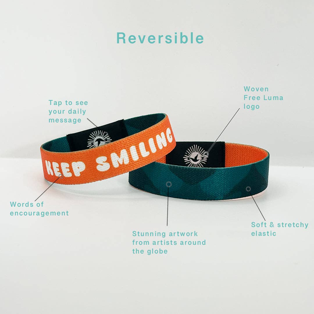 Keep Smiling NFC Positivity Bracelet
