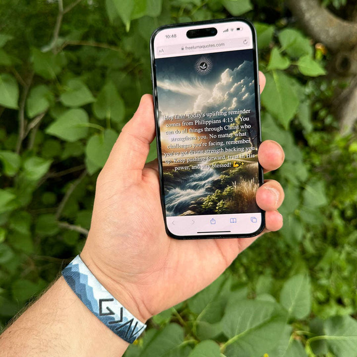 Gods Greater Than Highs and Lows NFC Bible Verse Bracelet