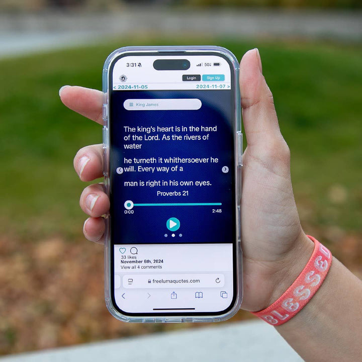 Blessed NFC Bible Verse Bracelet