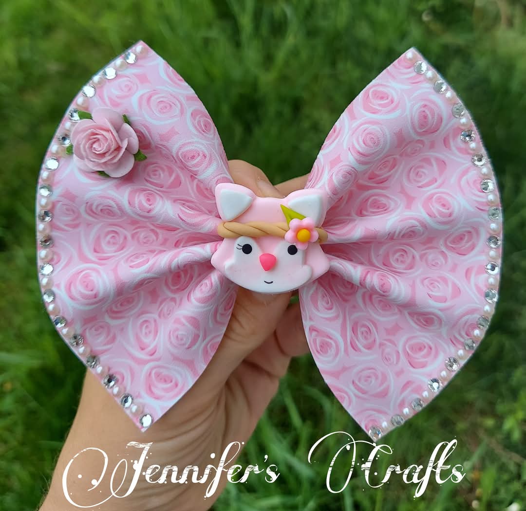 PINK FOX BOW