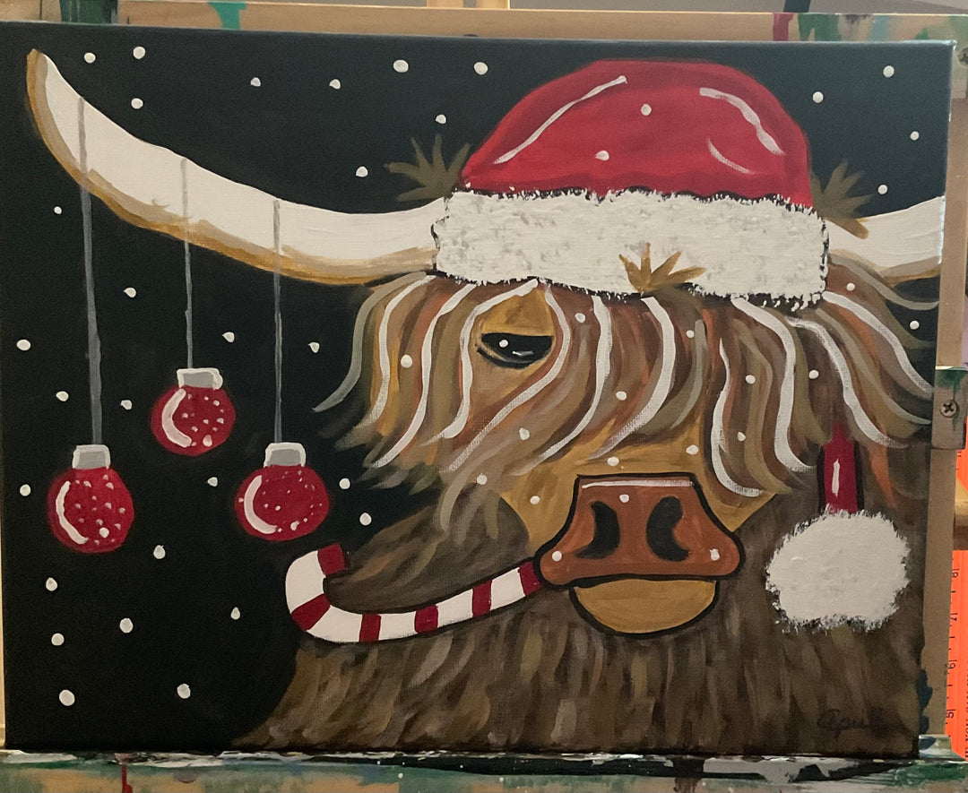 Highland cow painting