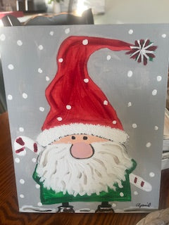 Small gnome painting