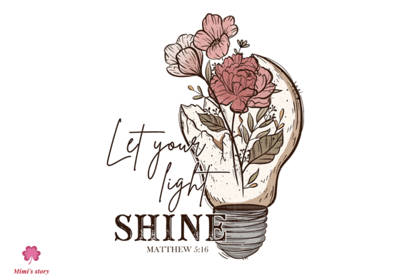Let your light shine sticker