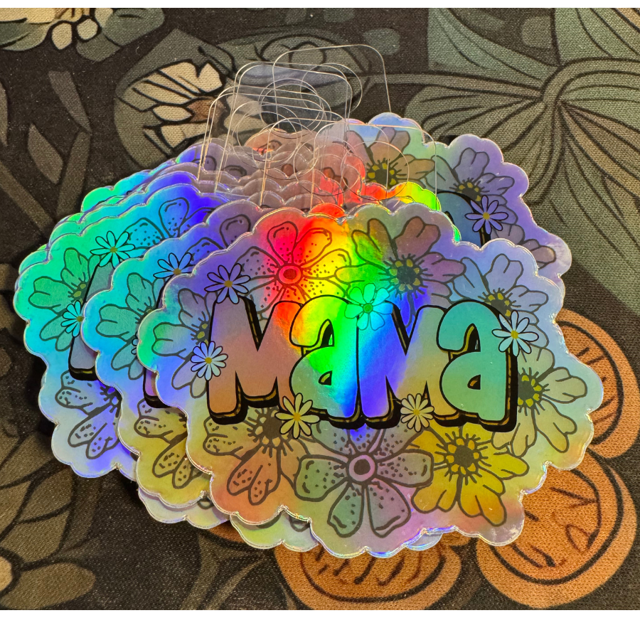 Mama (Holographic Sticker)