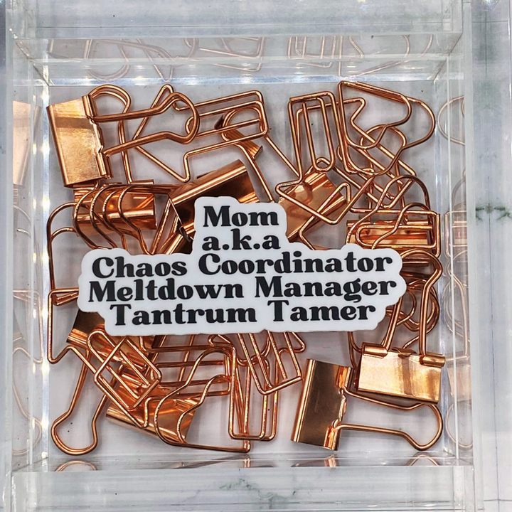 Mom AKA- black (Sticker)