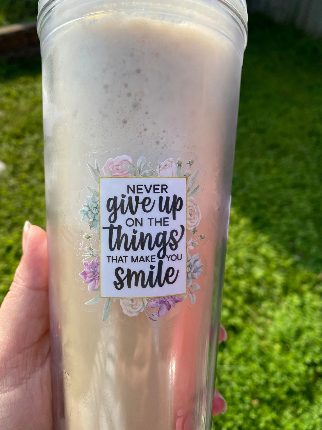 Never give up (Sticker)