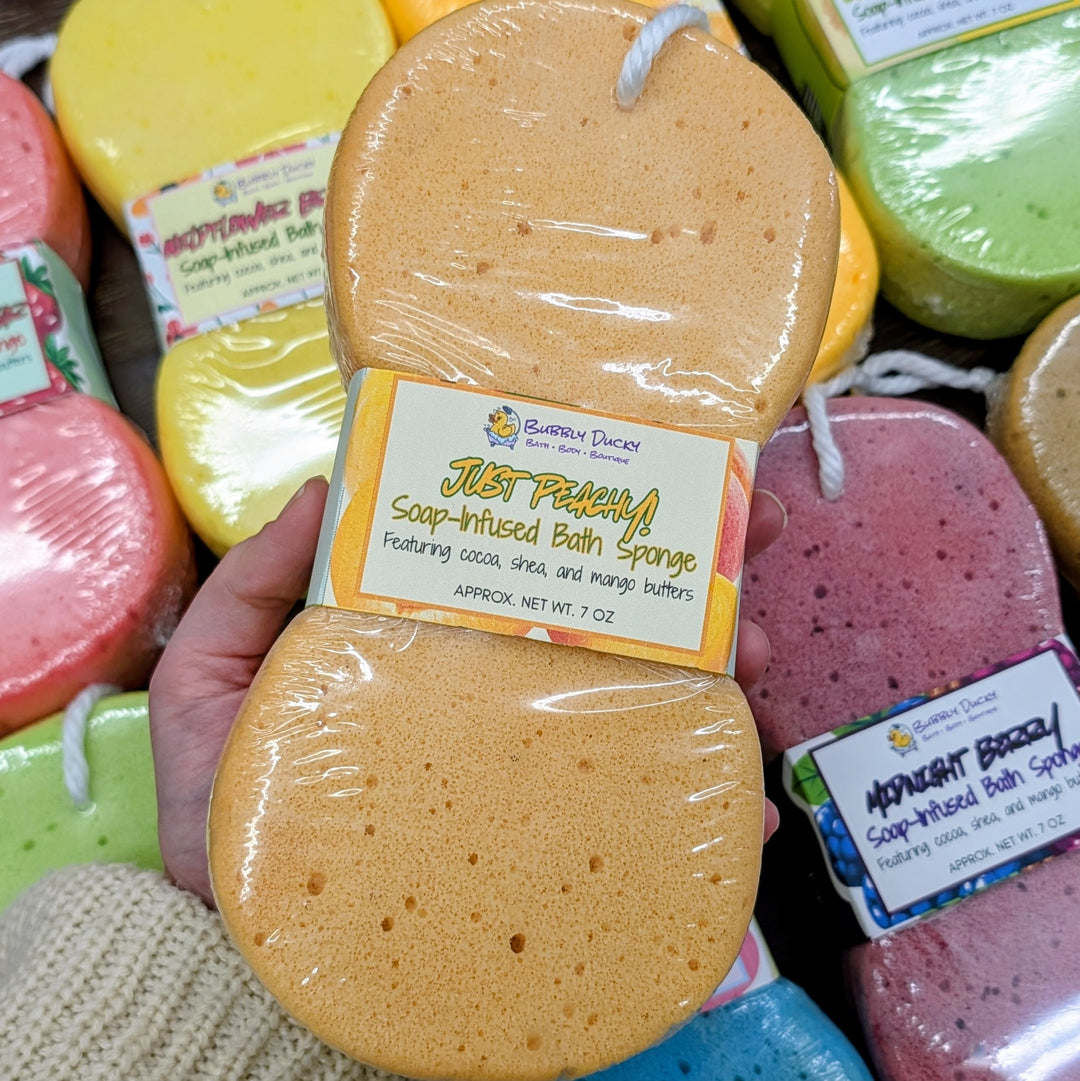 Just Peachy! Soap-Infused Bath Sponge