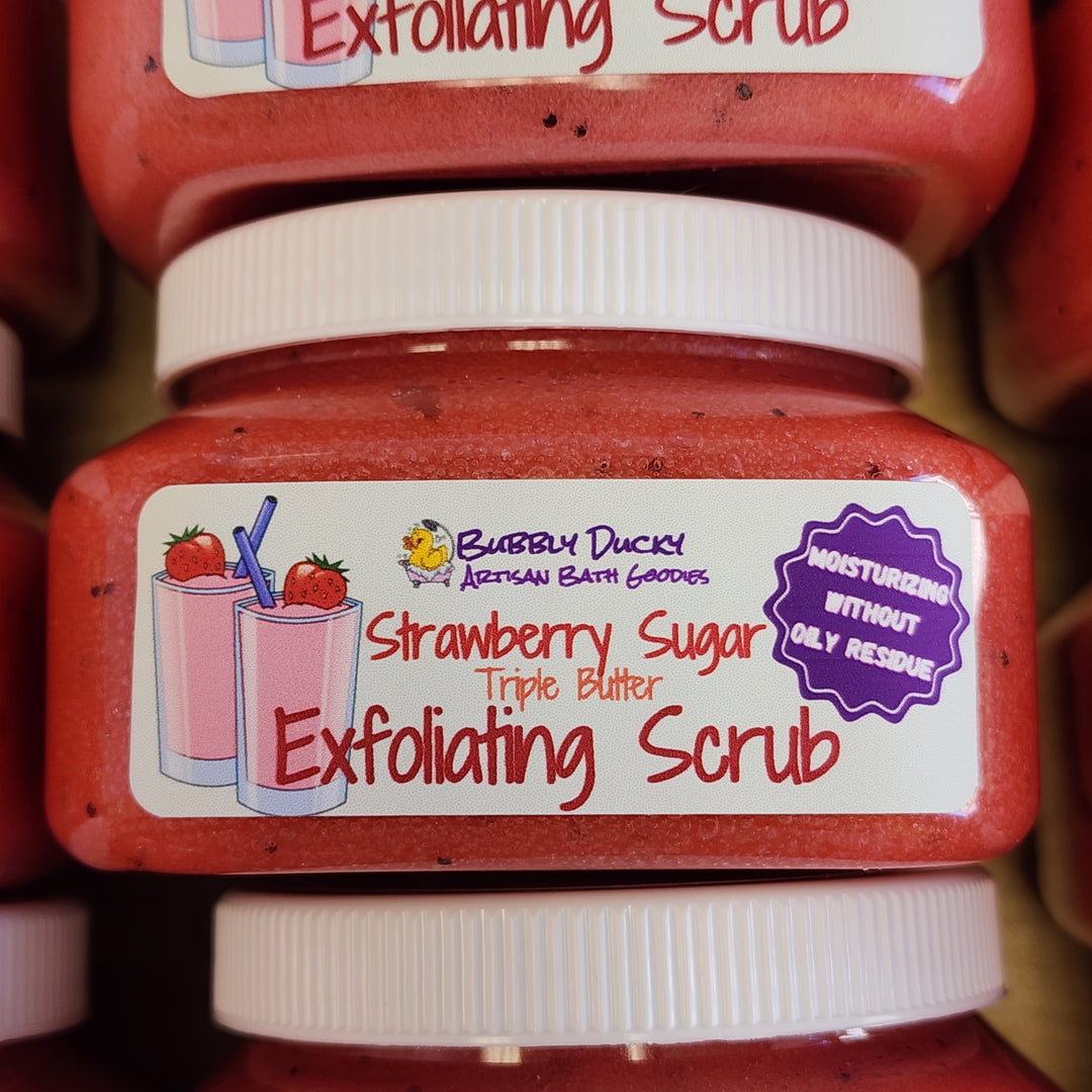 "Strawberry Sugar" Triple Butter Exfoliating Scrub