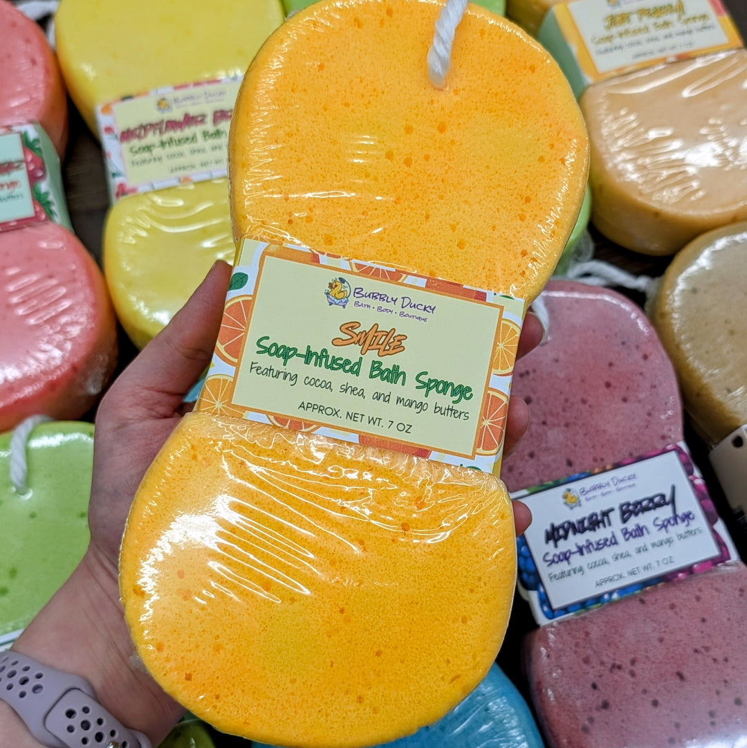 Smile! Soap-Infused Bath Sponge