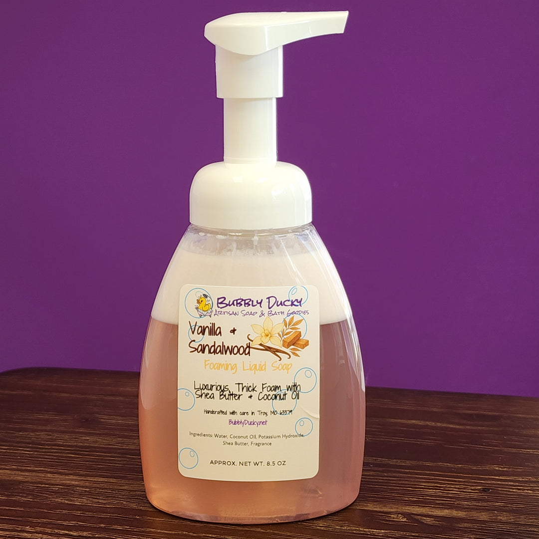 Vanilla & Sandalwood Foaming Liquid Soap