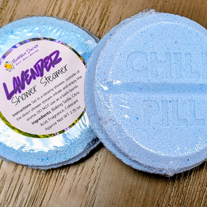 Chill Pill Shower Steamers - Lavender, Eucalyptus, Lemon