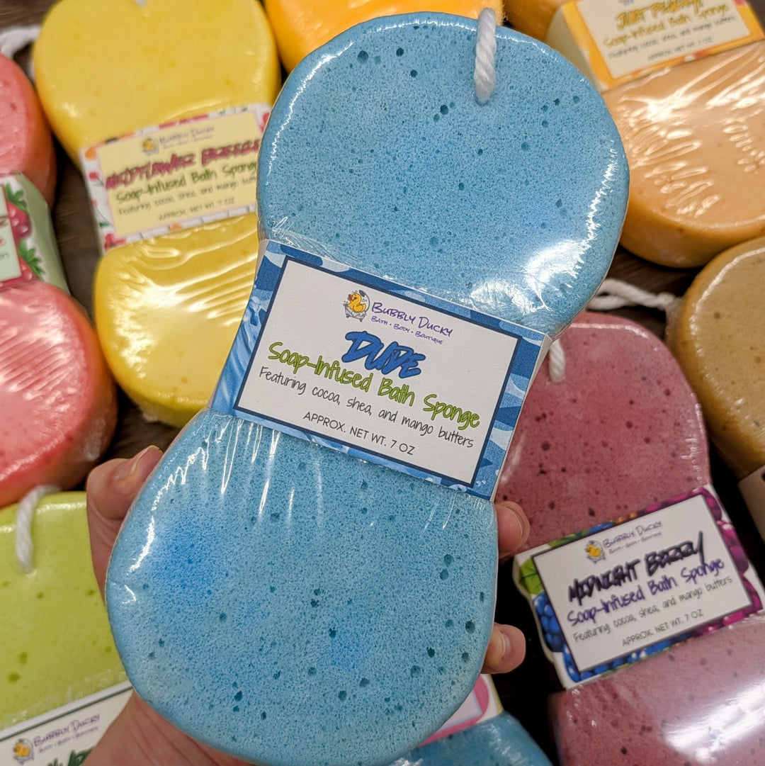 Dude Soap-Infused Bath Sponge