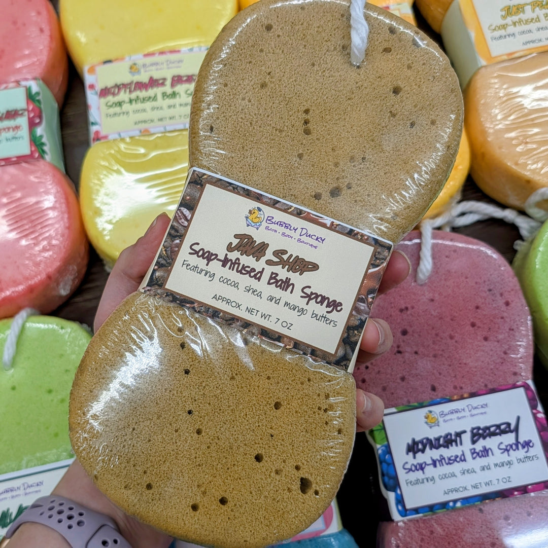 Java Shop Soap-Infused Bath Sponge