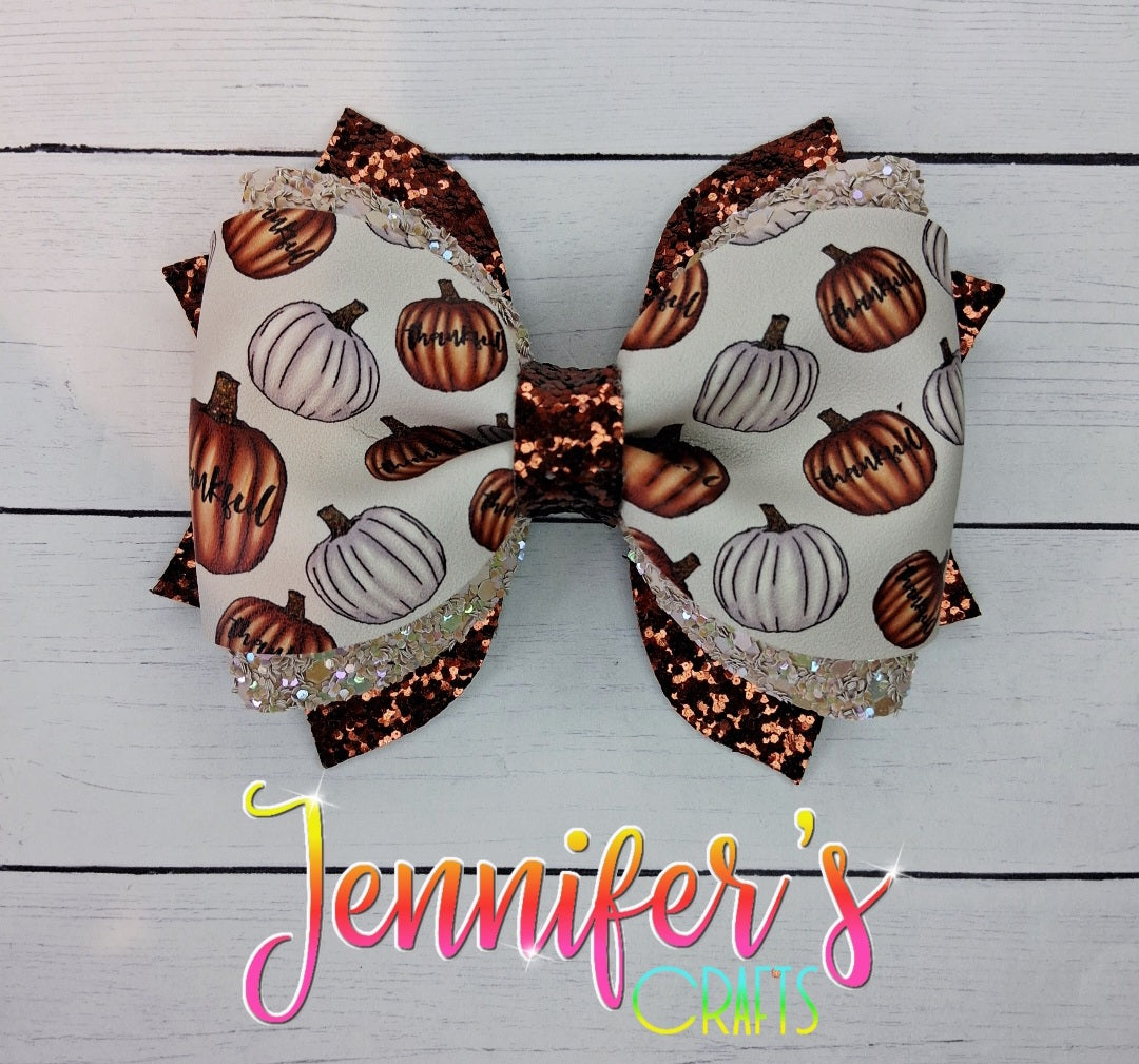 THANKFUL BOW 4 inch